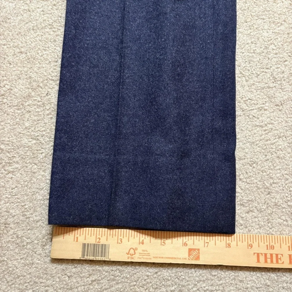 Vtg Yves Saint Laurent Pants Mens 31x30 Navy Wool Pleated Dress Talon 70s‎ 80s